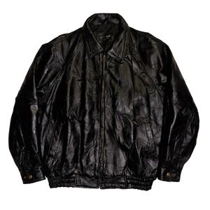 Vintage Y2K Patchwork Leather Jacket Mens Size XL Quilted Grunge Goth Punk Biker